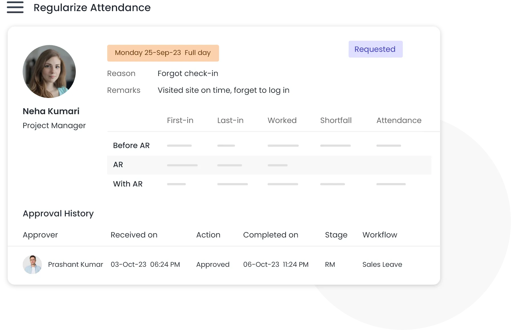 Streamlined attendance gap with QkrHR Attendance Regularization